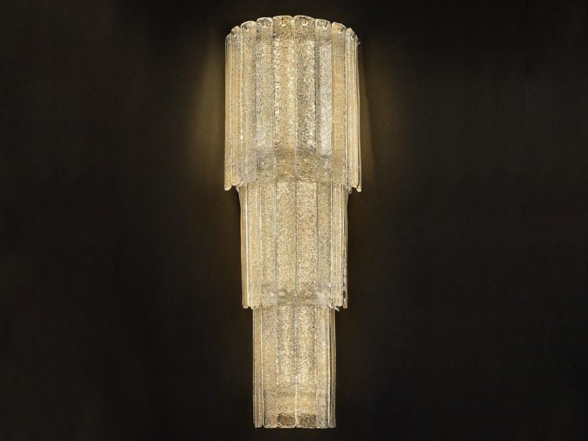 Marble grit wall light | Glass Ve 1146 A4 by Masiero