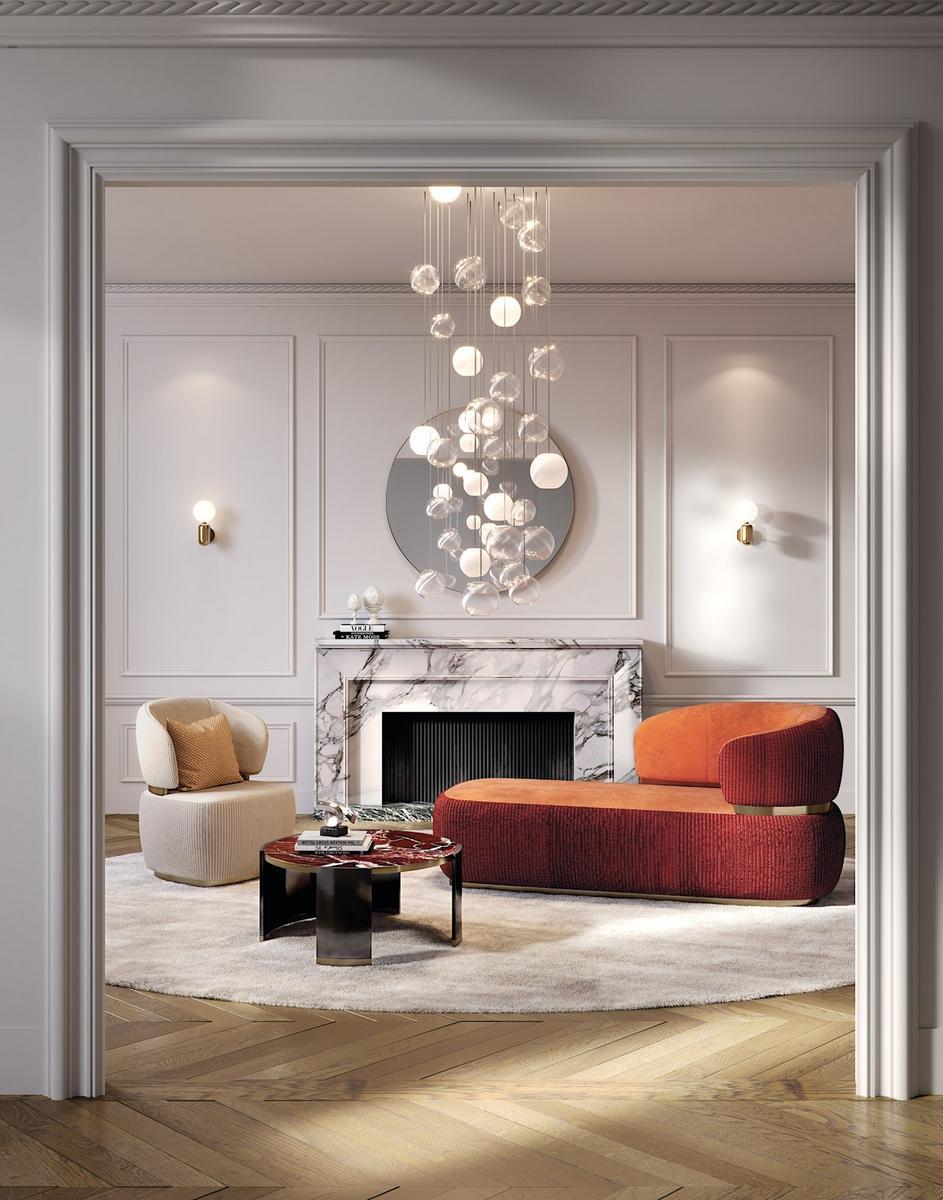 Upholstered fabric day bed | Bon Ton by Capital Collection