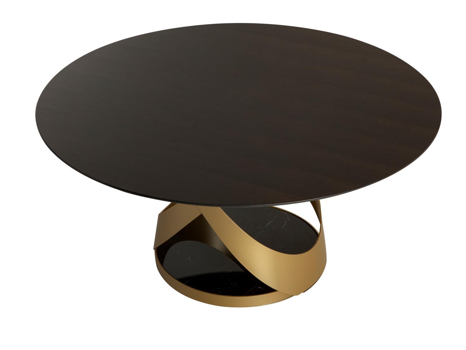 Round oak table | Capri by Tonin Casa