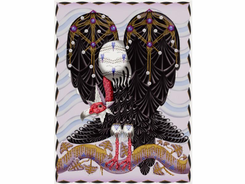 Patterned rectangular rug | Vulture by Moooi