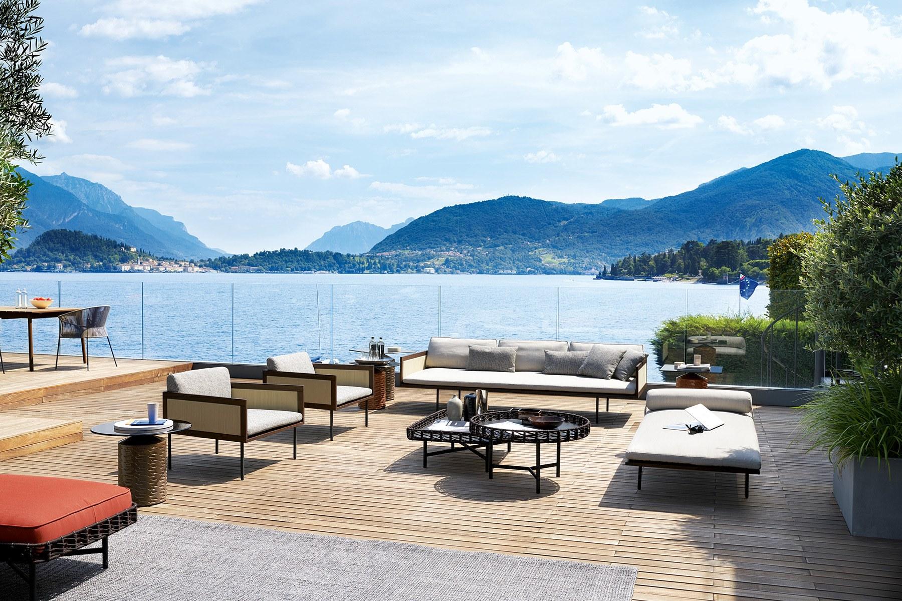 Armchair with armrests | Loom by Potocco