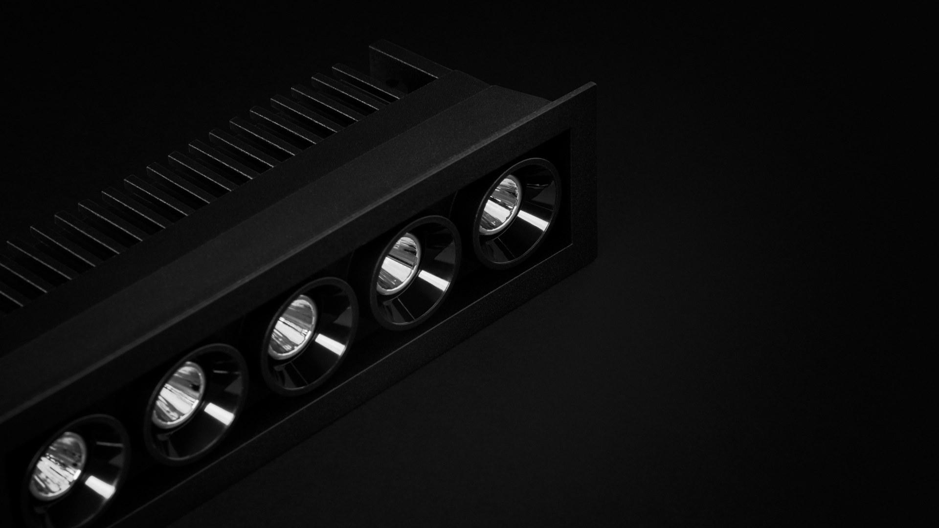 LED multiple recessed aluminium spotlight |  by Arkoslight