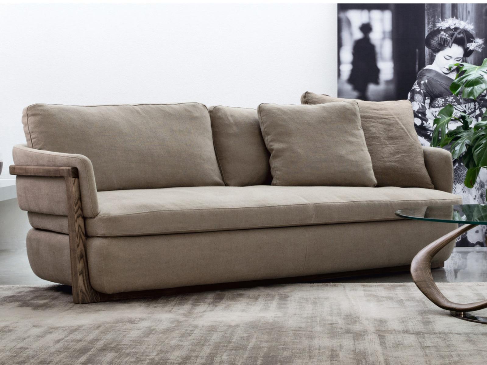 Fabric sofa with removable cover | Arena by Porada