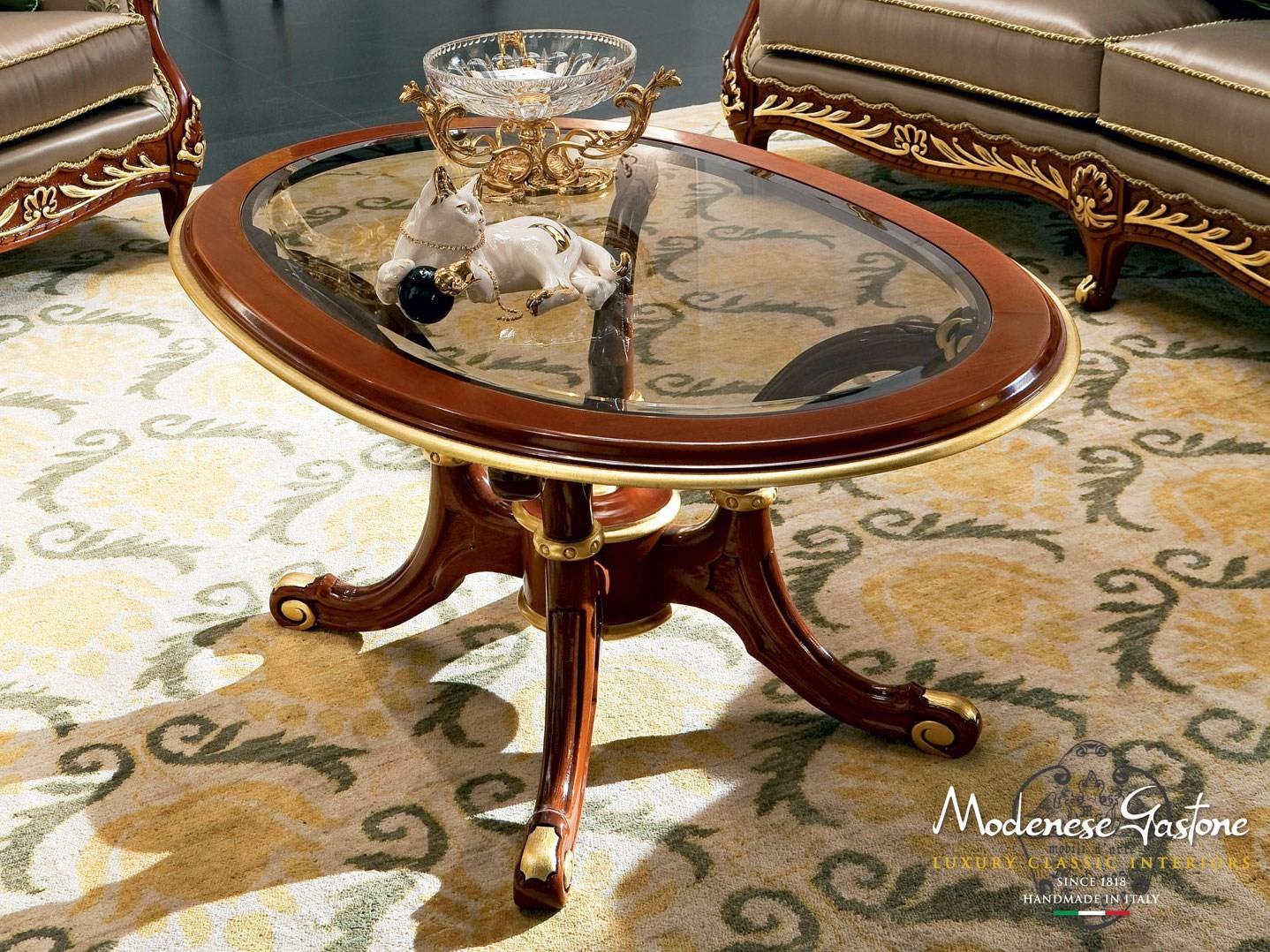 Low oval coffee table for living room | 13654 by Modenese Gastone