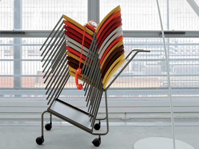 Upholstered stackable chair | Talia 2080 by Zanotta