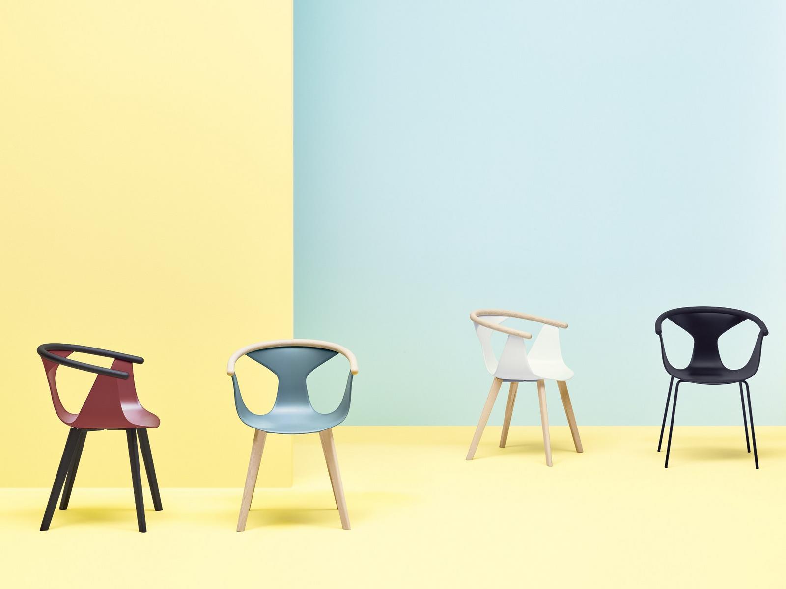 Stackable polypropylene chair with armrests | Fox 3725 by Pedrali