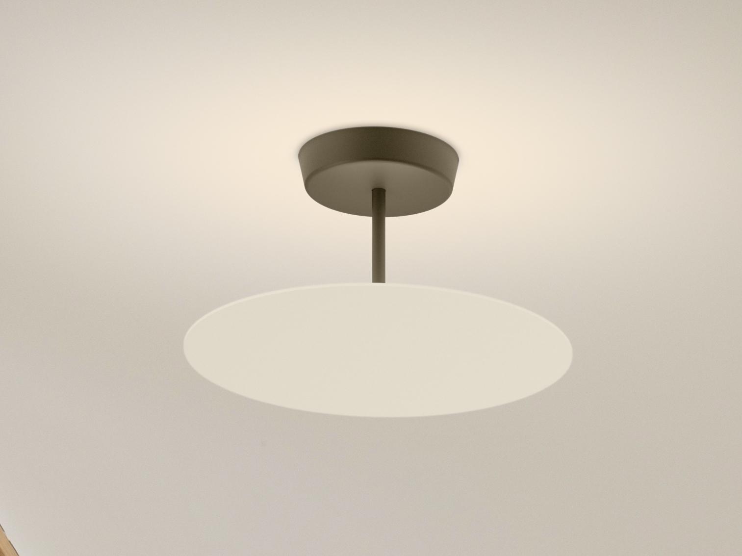 LED metal ceiling lamp | Flat 5920 by Vibia
