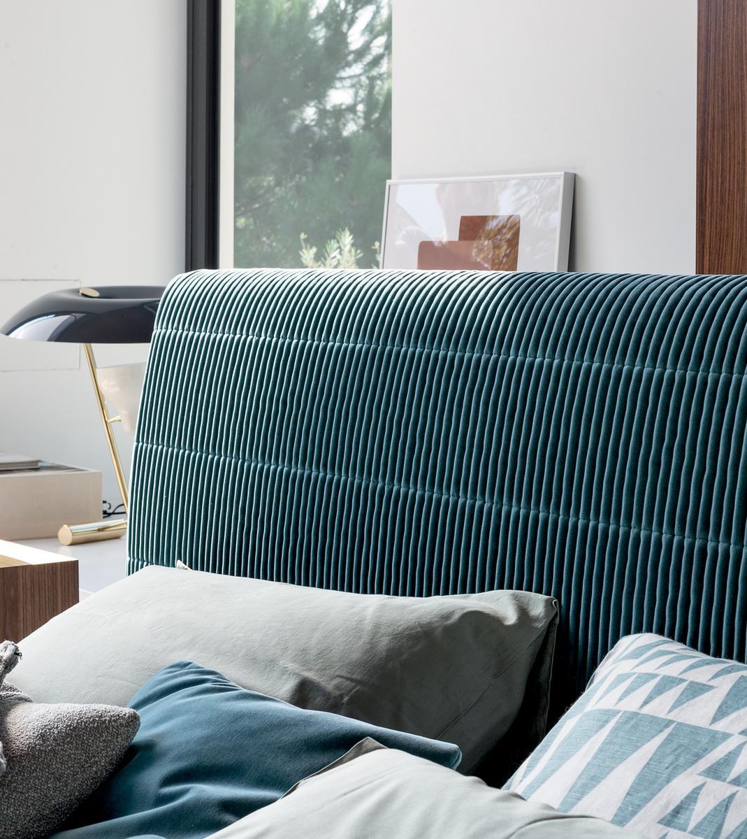 Upholstered double bed | Bloom by Bonaldo