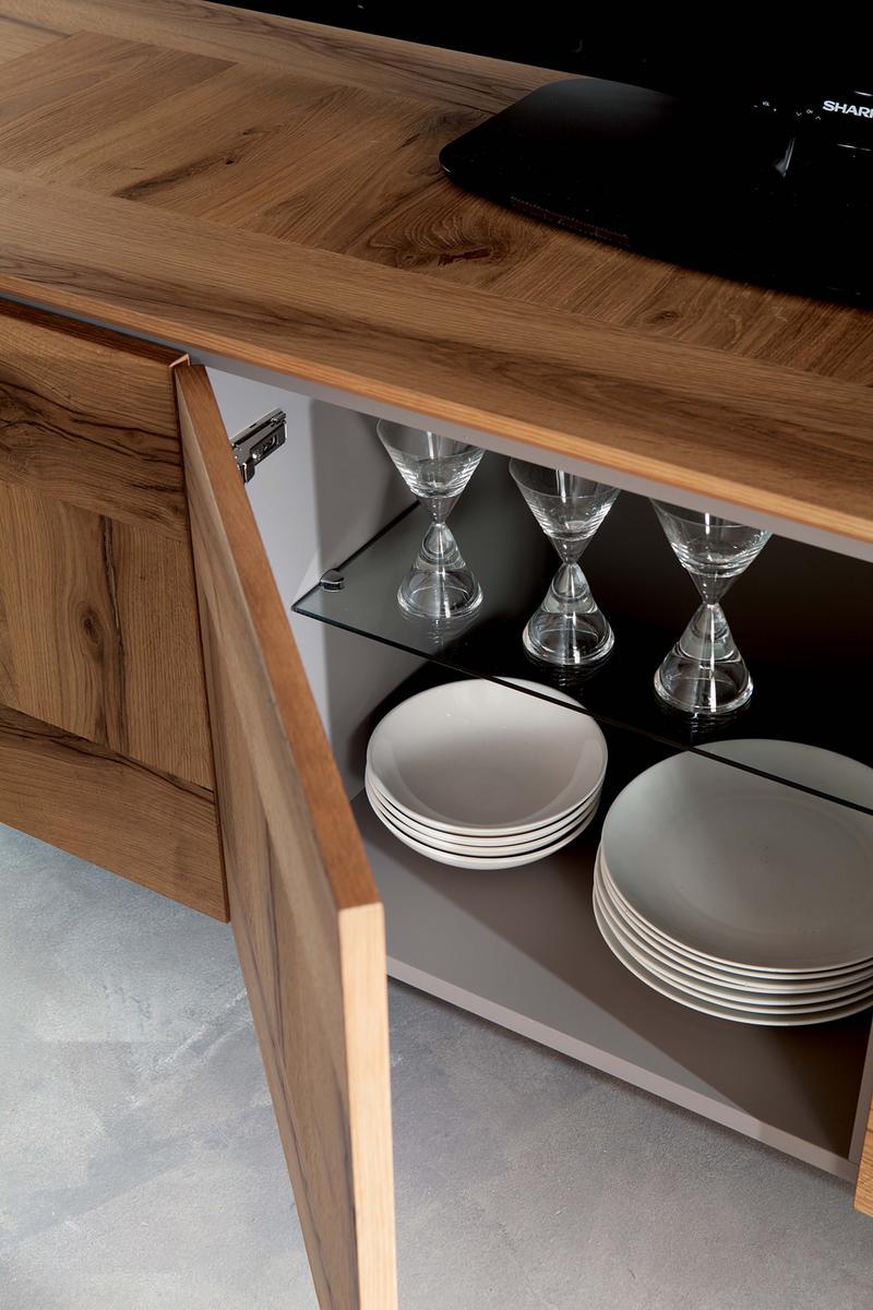 Wooden sideboard with doors | Alizèe by Ozzio Italia