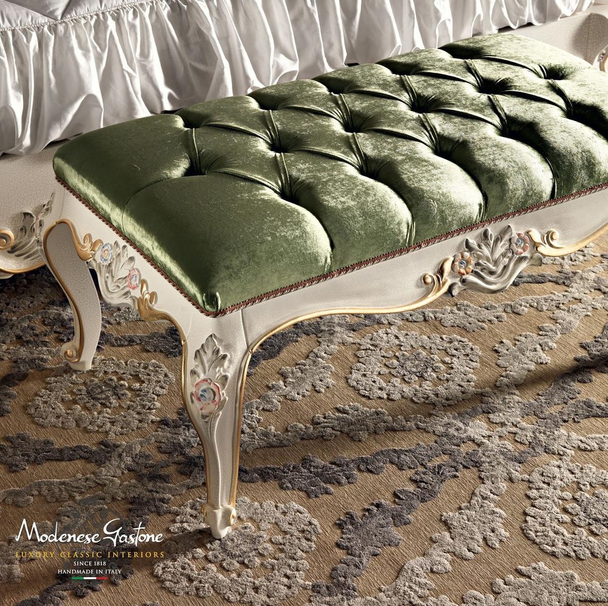 Baroque upholstered bench | 11519 by Modenese Gastone