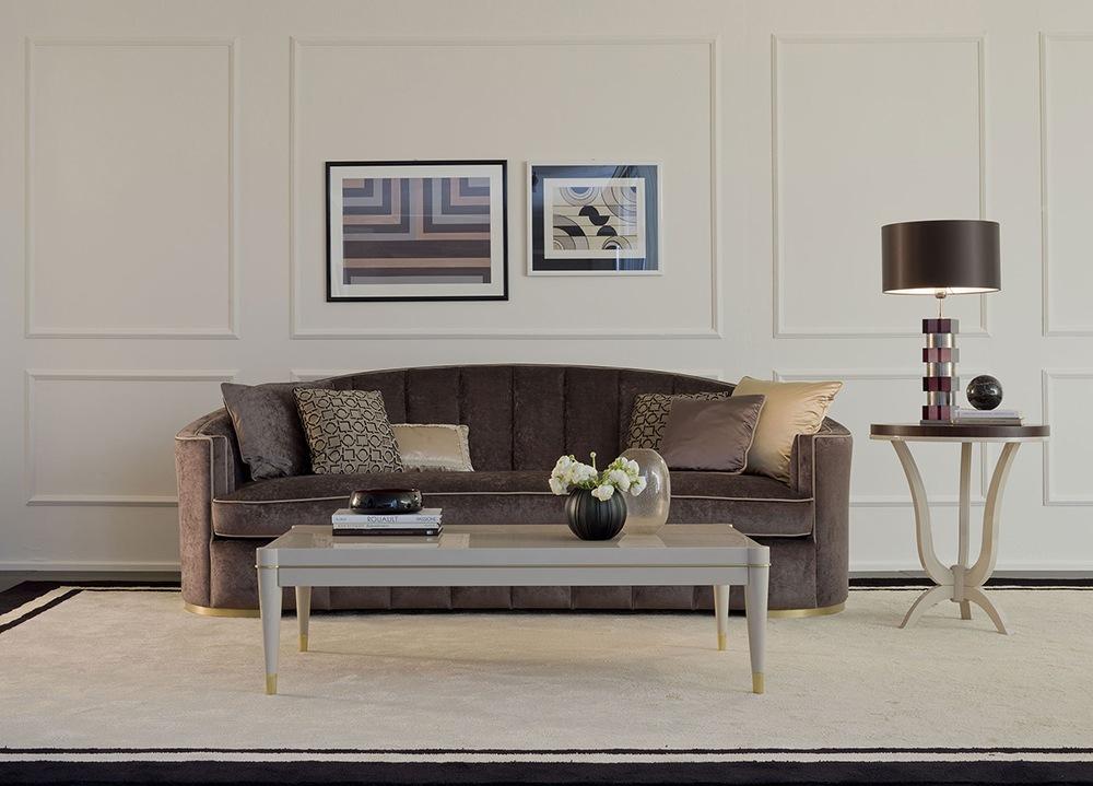 Curved velvet sofa | Eliodoro by Galimberti Nino