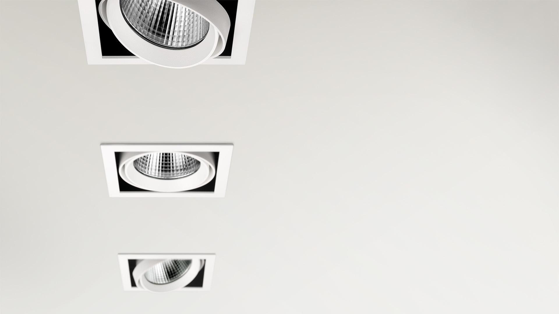 LED adjustable square spotlight | Hubble by Arkoslight