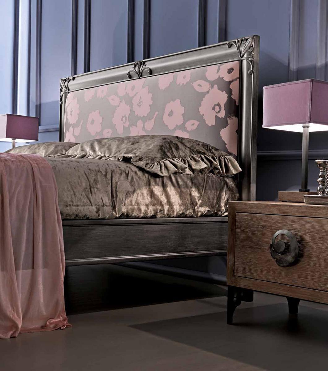 Double bed with upholstered headboard | Clara by Corte Zari