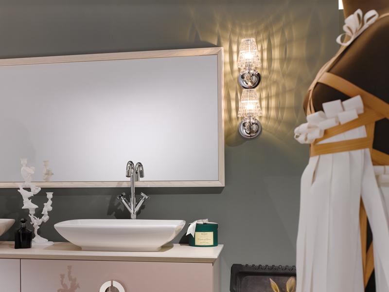 Crystal wall lamp | Flow by Fabbian