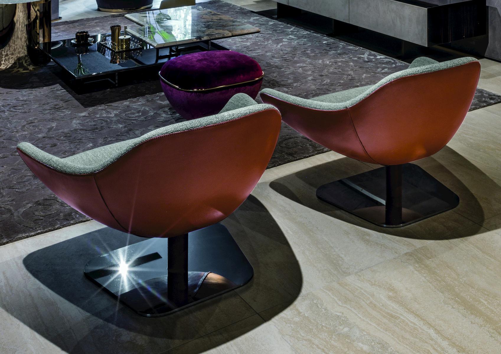 Nabuk armchair | Meredith by Longhi