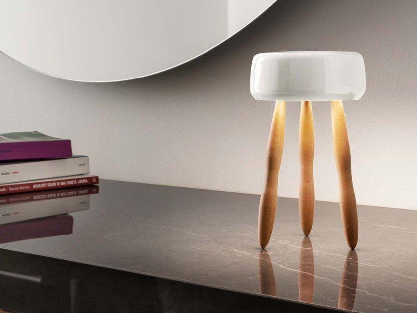 LED cordless table lamp with dimmer | Drum by Olev