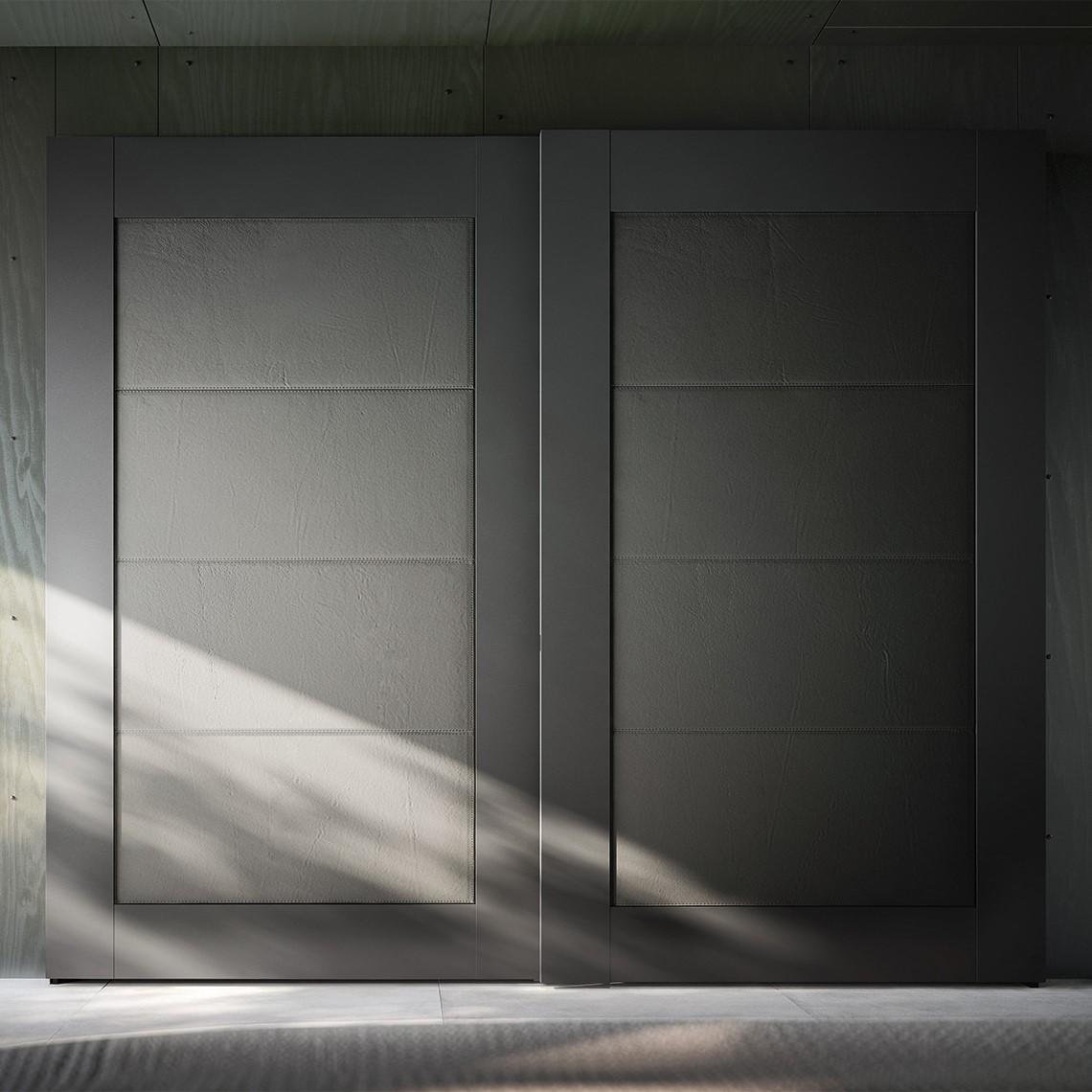 Modular lacquered wardrobe with coplanar doors | Quadra by ALF Dafre