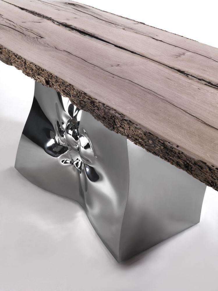 Rectangular wood table | Riflessi by Riva 1920