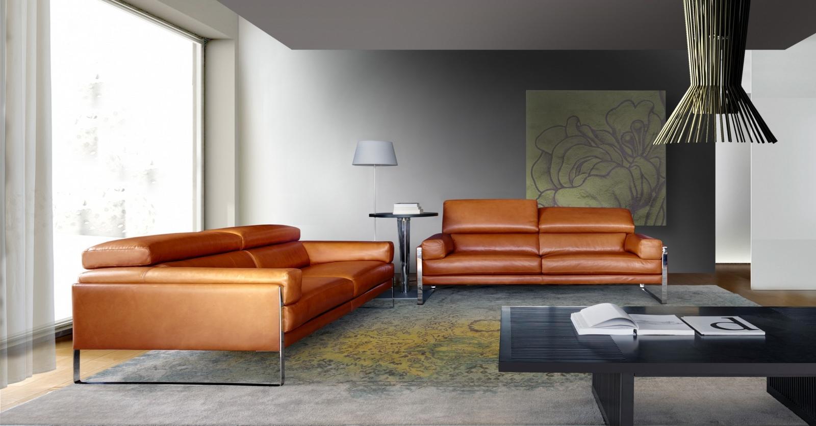 Sectional leather sofa | Romeo by Calia Italia