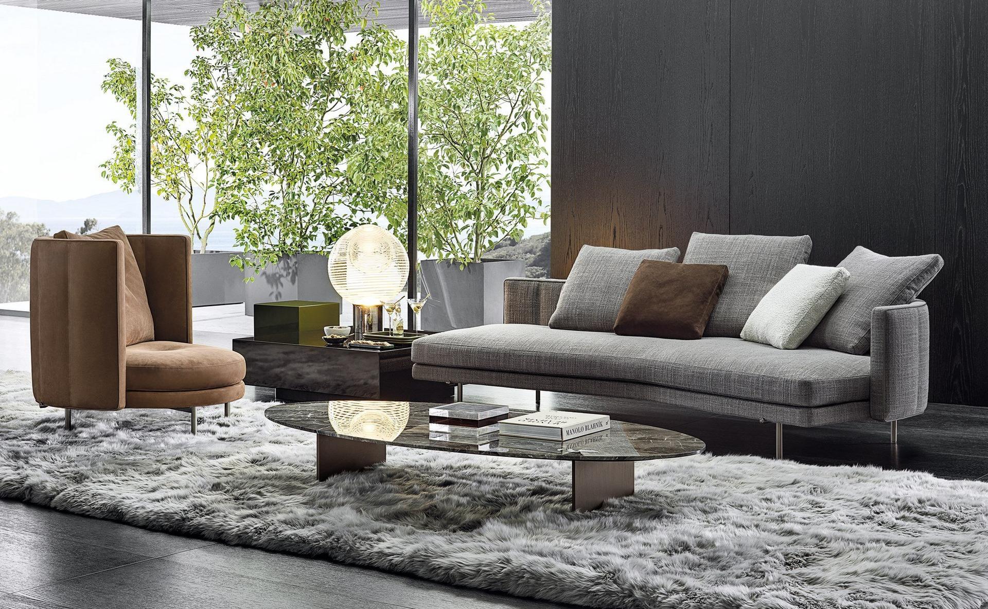 Armchair with armrests | Torii by Minotti