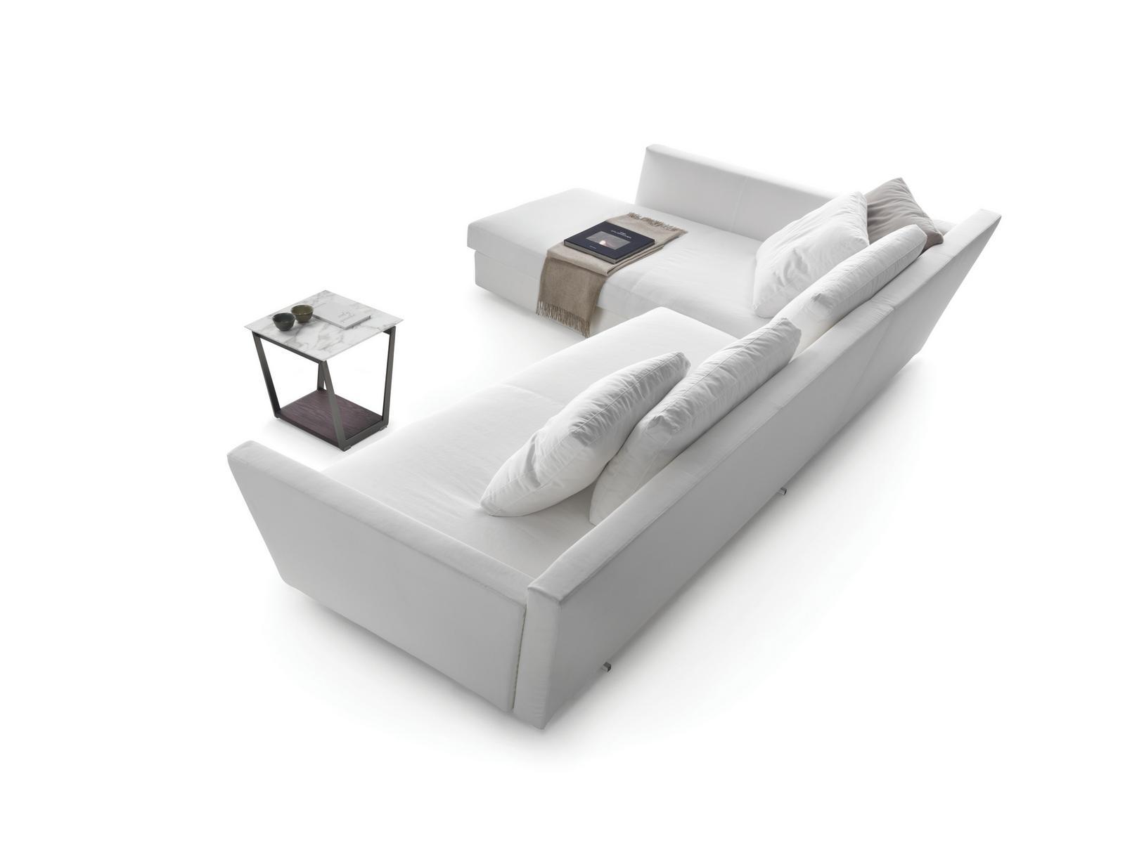 3 seater fabric sofa with chaise longue | Adagio by Flexform