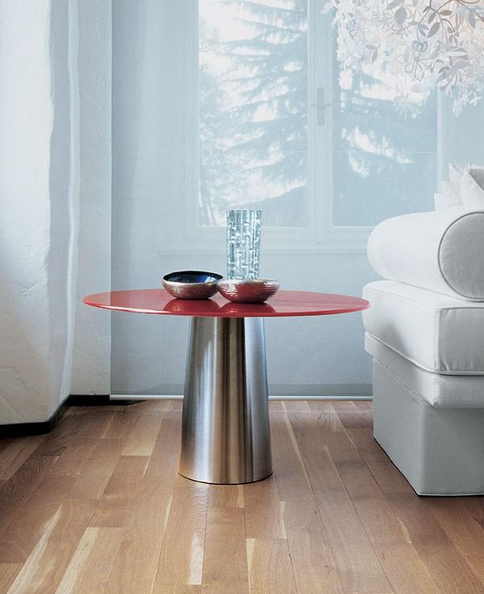 Round glass coffee table | Totem by Sovet