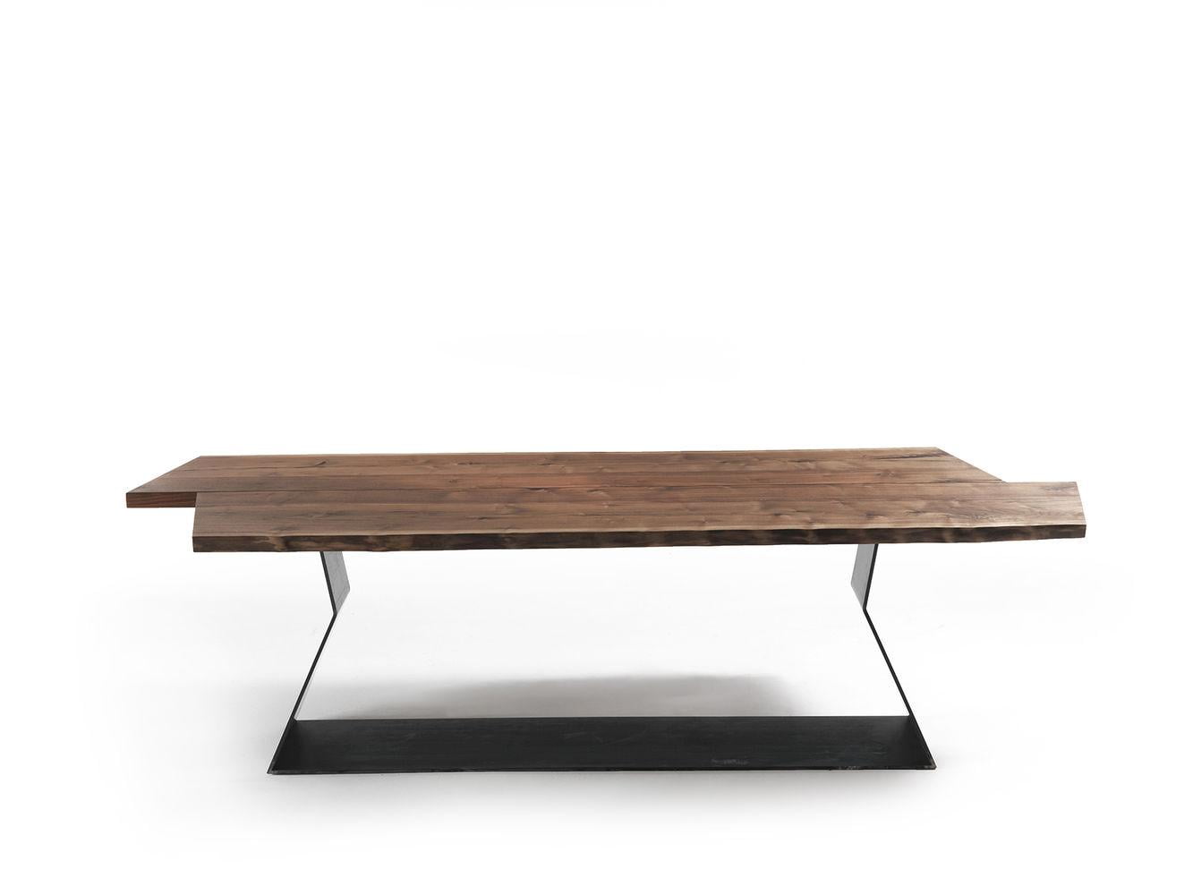 Rectangular veneer table | Bedrock by Riva 1920