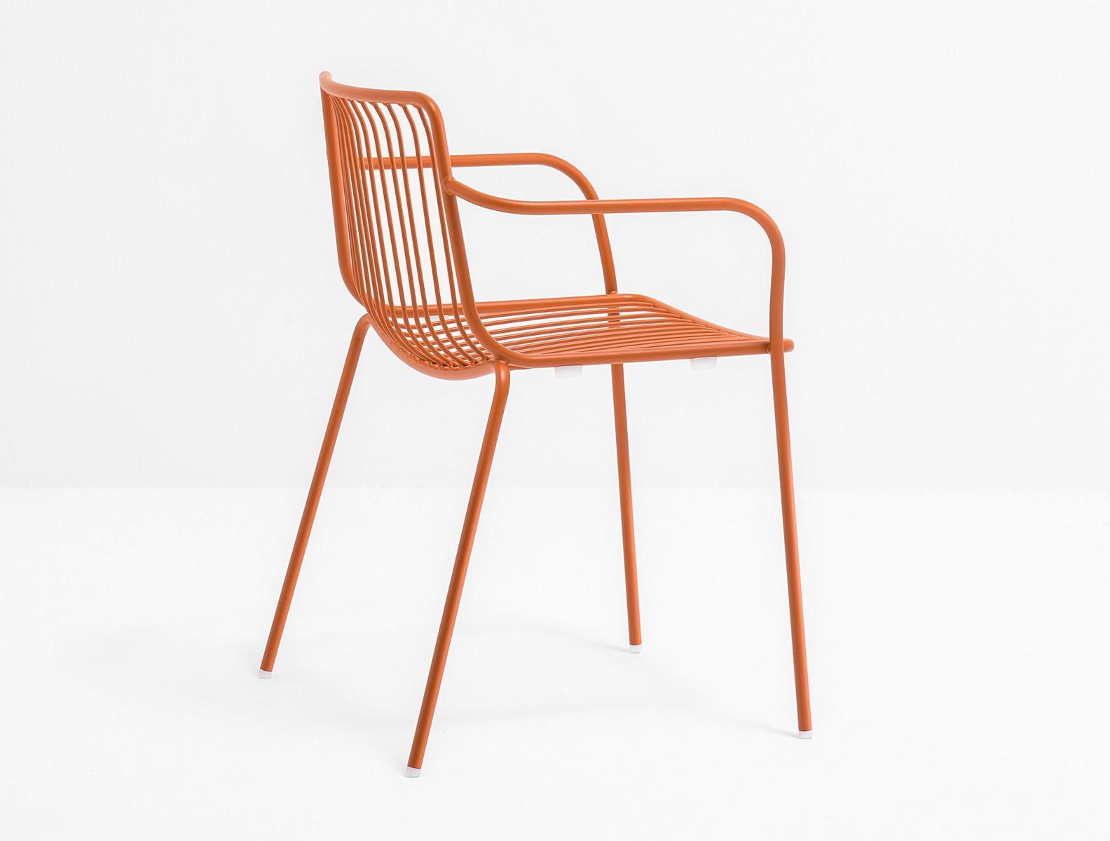 Metal chair with armrests | Nolita 3655 by Pedrali