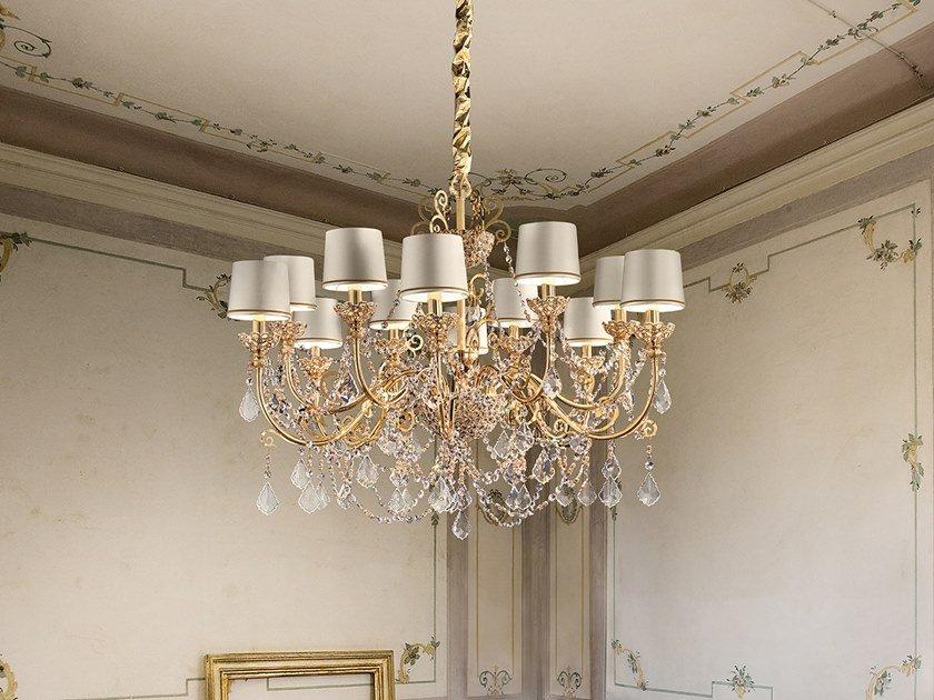 Incandescent chandelier with crystals | Imperial 12 / Imperial 8 by Masiero