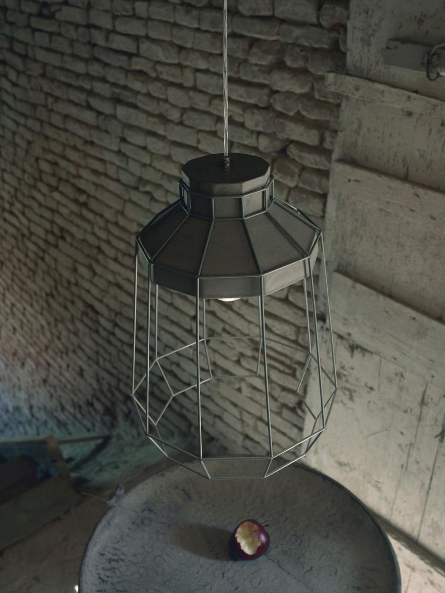 Cement pendant lamp | Biancaluce by Karman