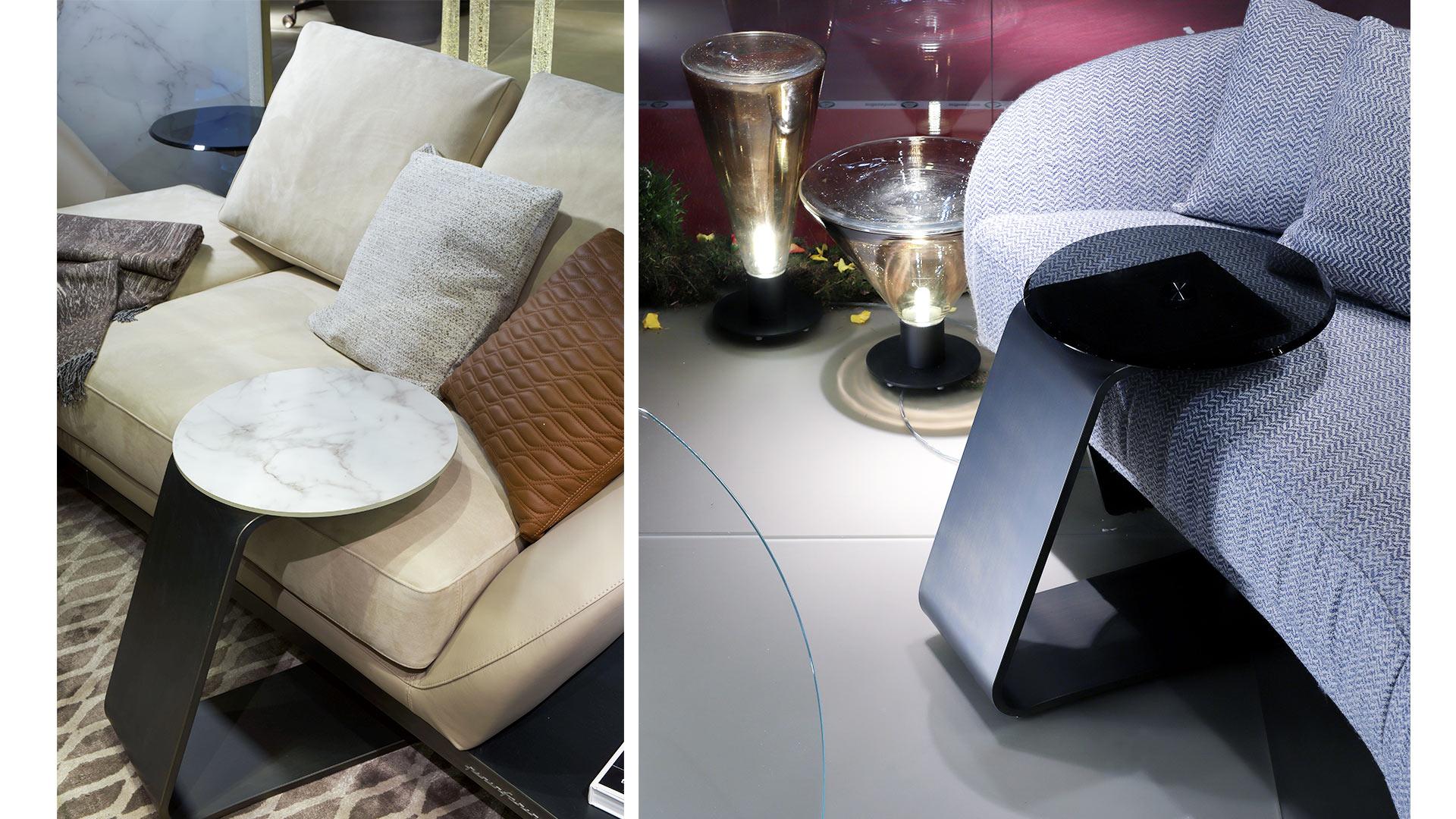 Round Marble glass coffee table | Oh by Reflex