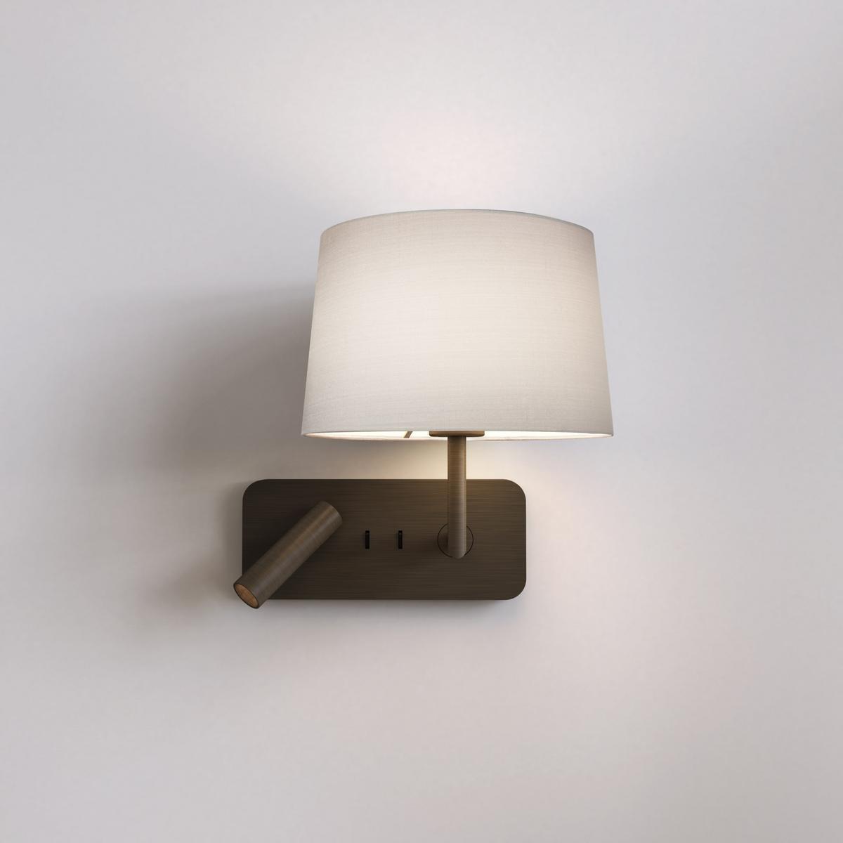 LED metal reading lamp with USB | Side By Side Grande Usb by Astro lighting