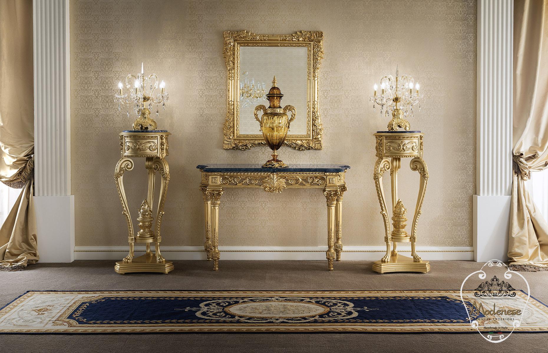 Rectangular wooden console table | 14671 by Modenese Gastone