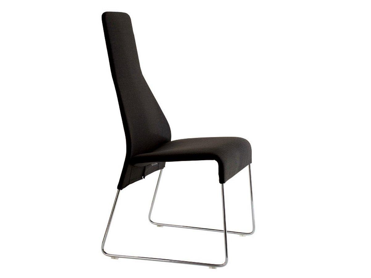 Sled base high-back fabric chair | Lazy '05 by B&B Italia