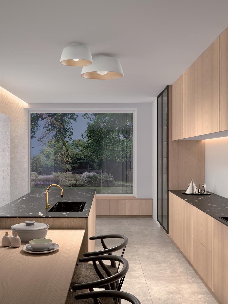 Steel ceiling light | Miso by Leds C4