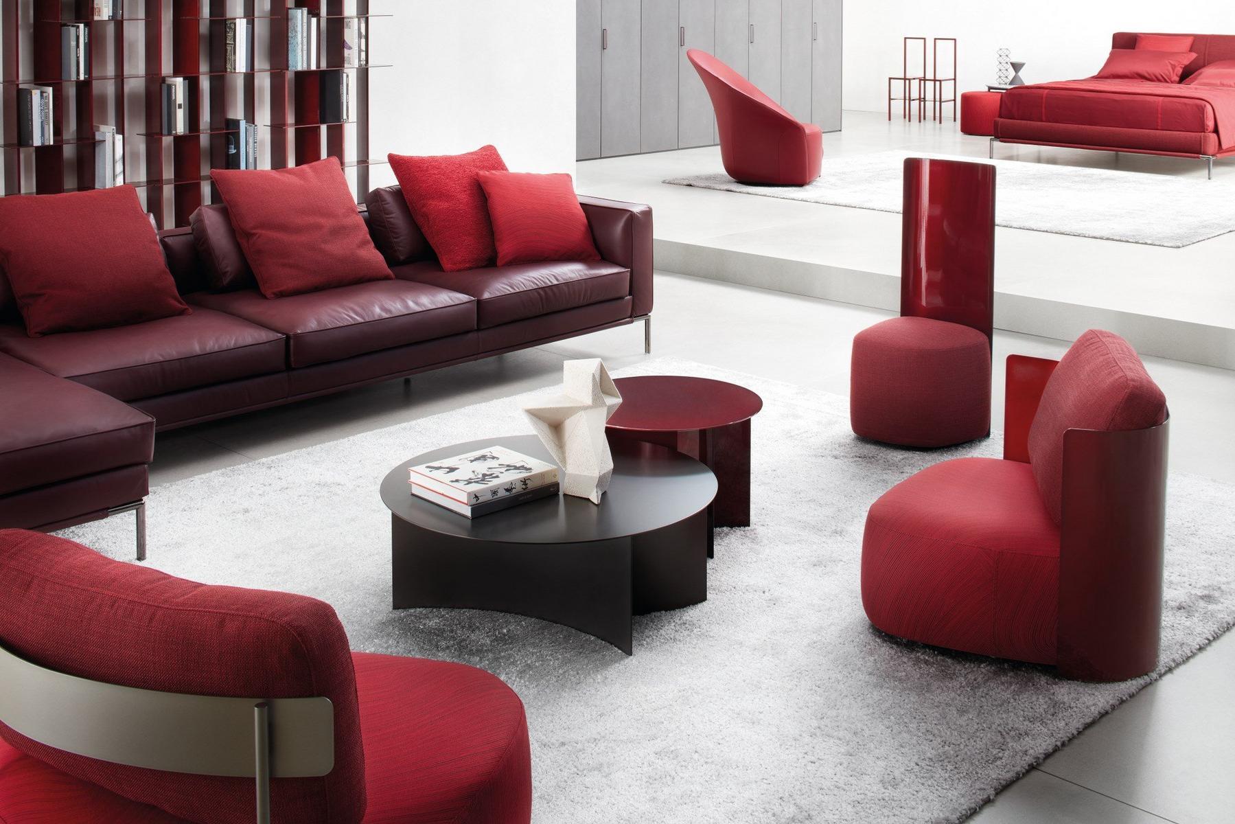 Round metal coffee table | Pierre by Flou