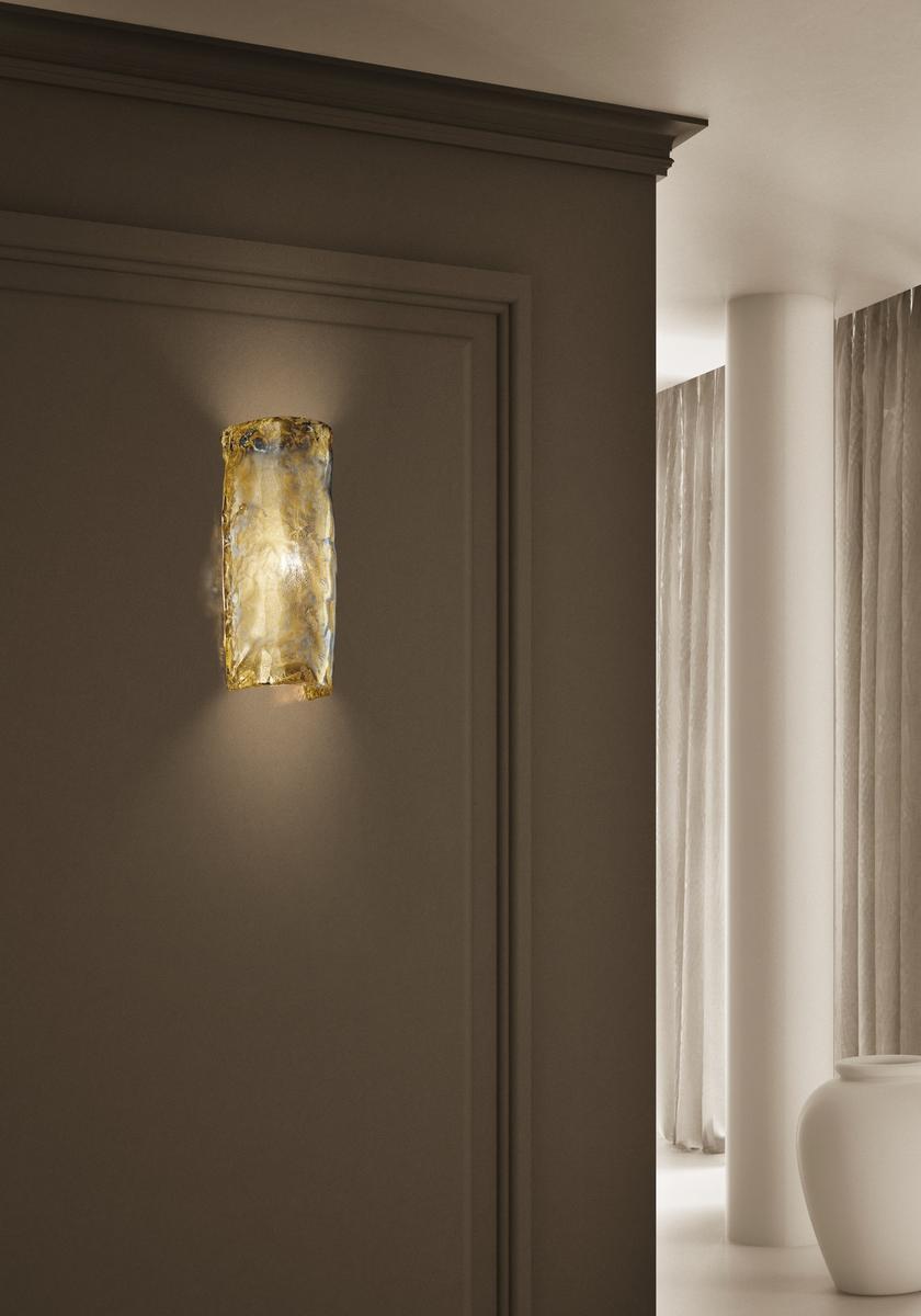 Glass wall light | Orseolo by Sylcom
