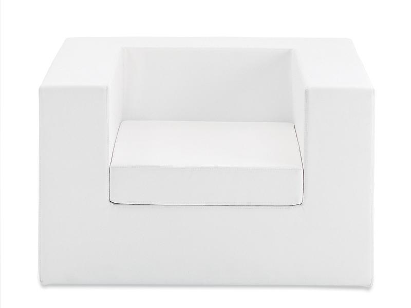 Upholstered armchair | Throw-away by Zanotta