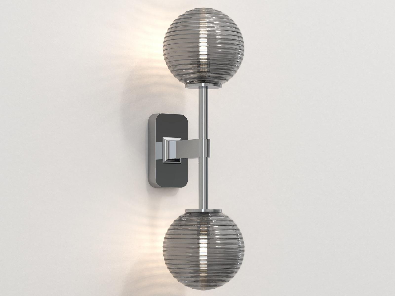 LED zinc wall lamp for bathroom | Tacoma Twin by Astro lighting