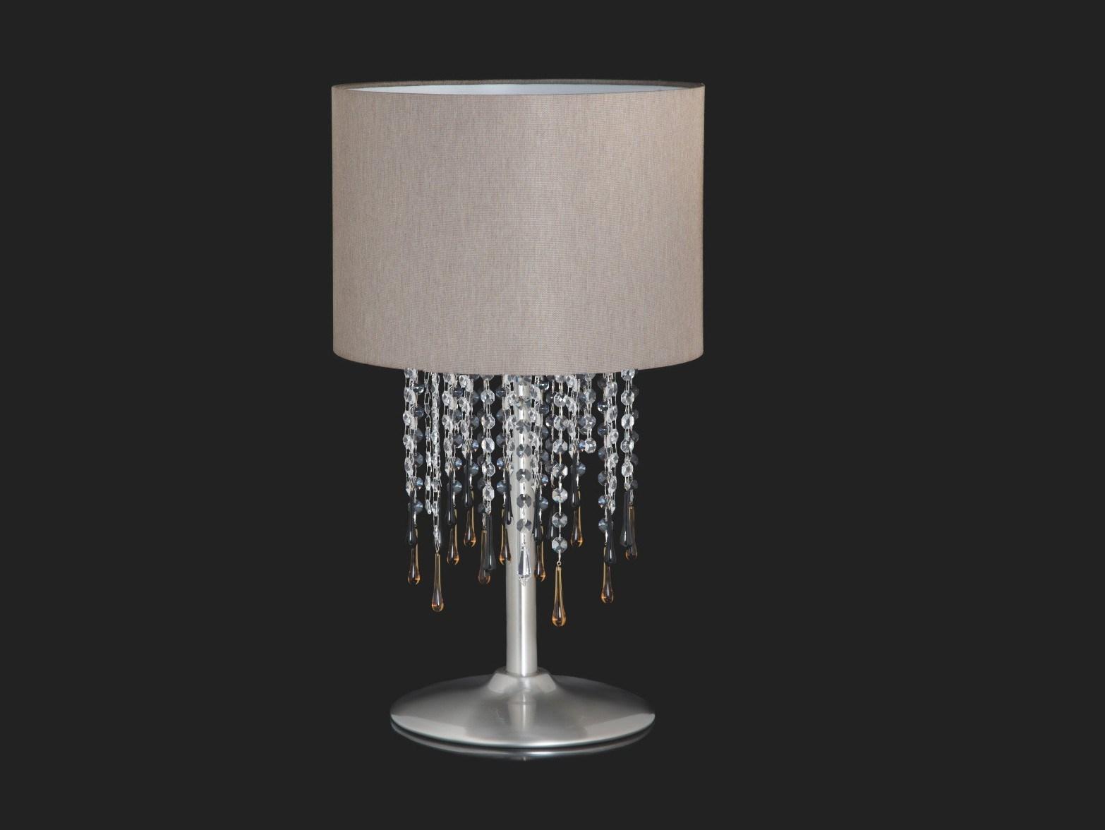 Indirect light table lamp with crystals | Glamour by Aiardini lighting