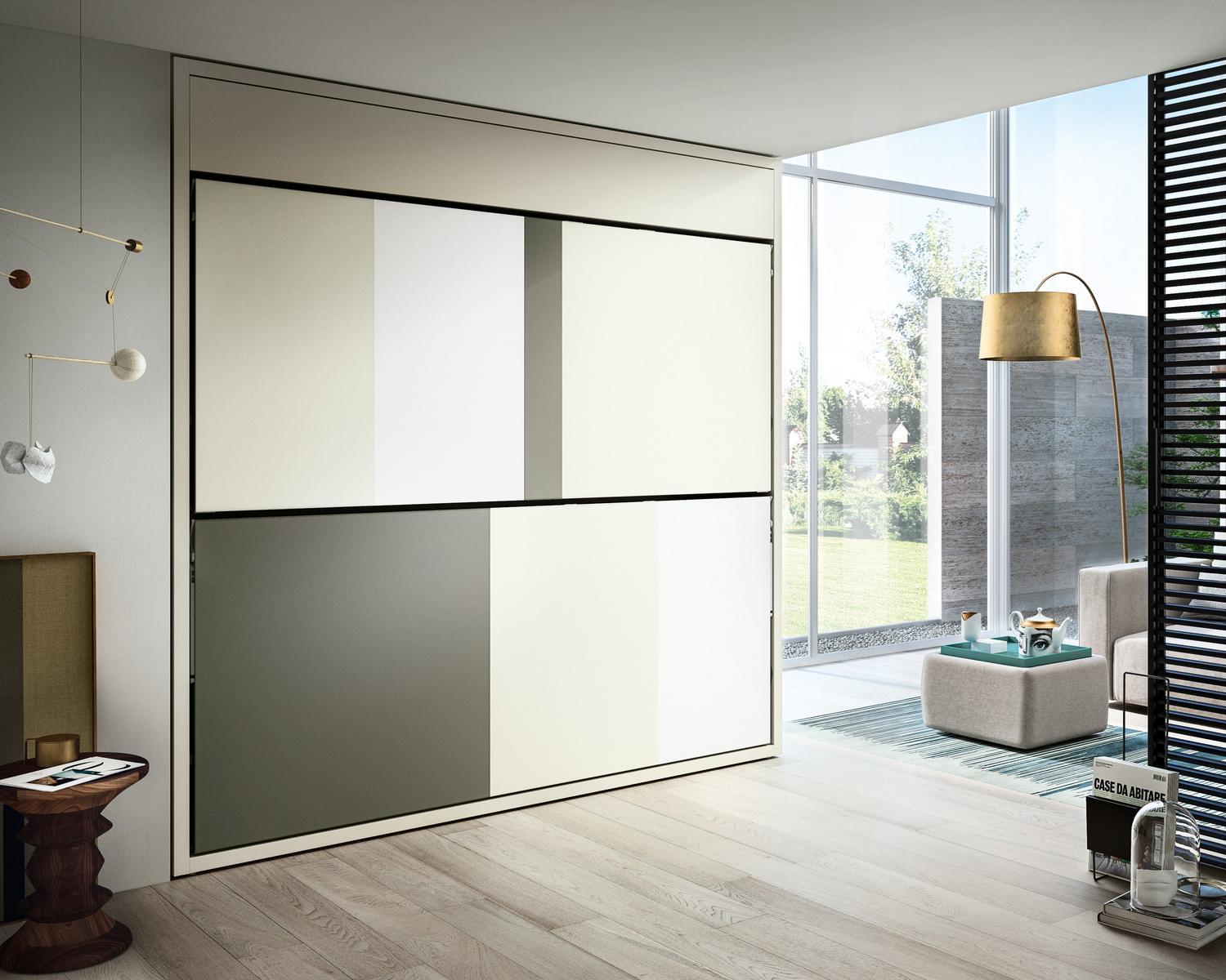 Pull-down melamine-faced chipboard bunk bed | Kali Duo Standrd by CLEI