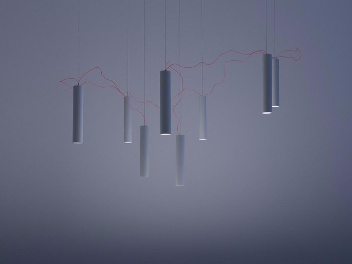 LED metal pendant lamp | Simbiosi by Davide Groppi