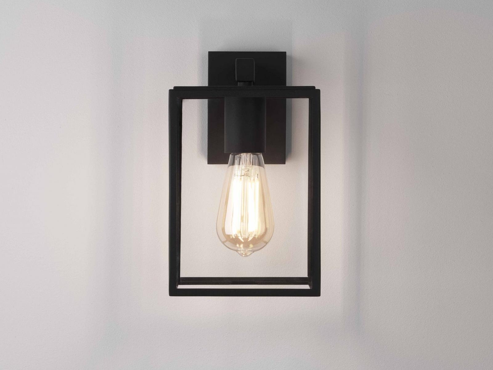 Glass and steel Outdoor wall Lamp with dimmer | Box by Astro lighting