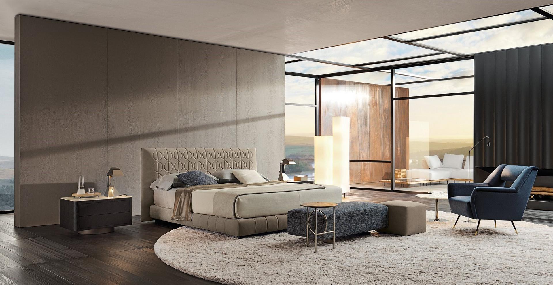 Bed | Curtis by Minotti