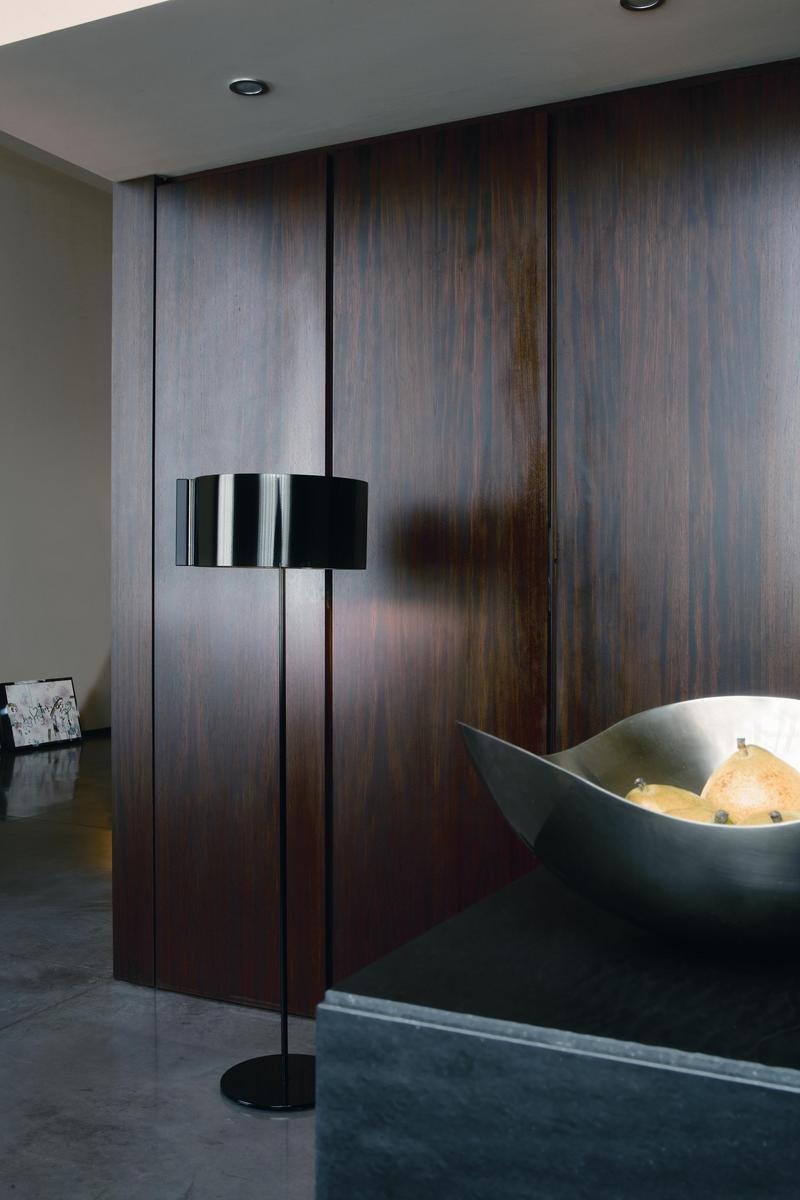 Direct-indirect light metal floor lamp | Switch - 306 by Oluce