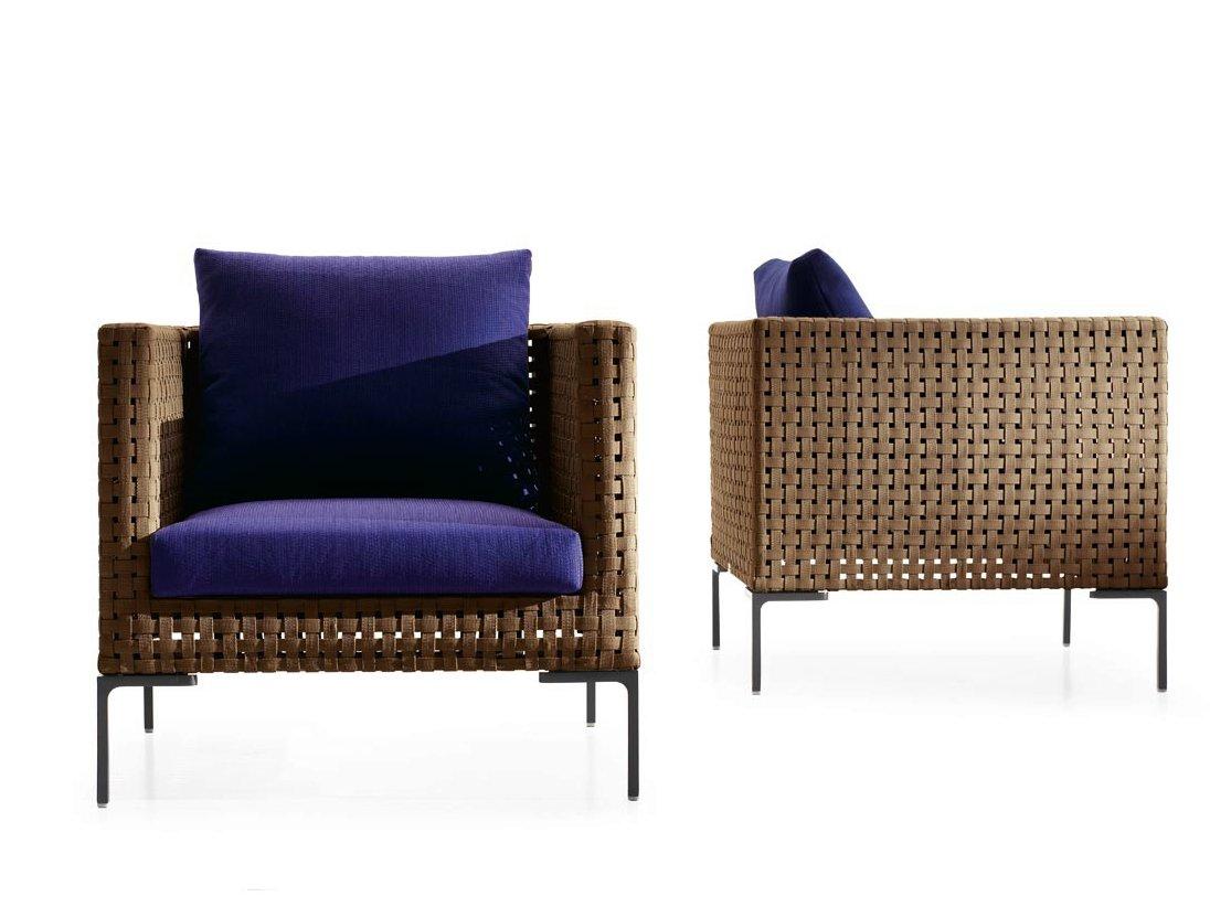 Polypropylene garden armchair with armrests | Charles Outdoor by B&B Italia