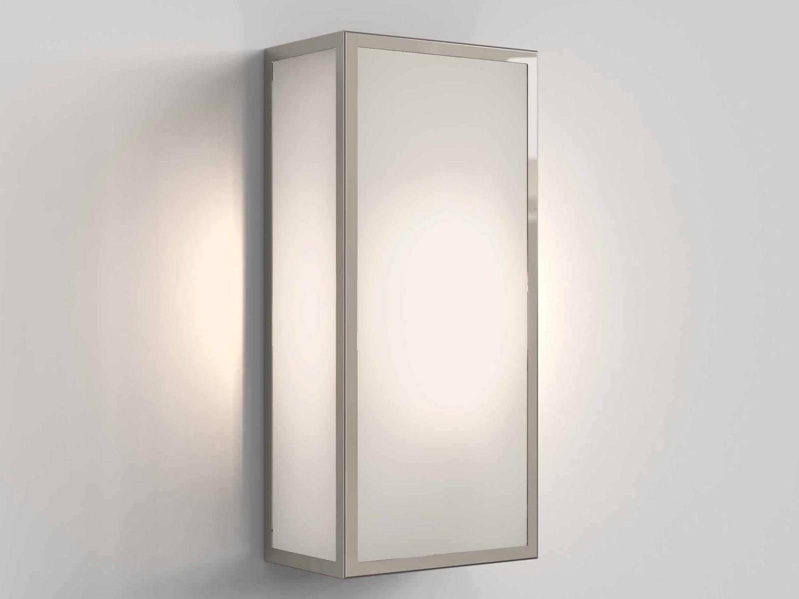 Glass and steel Outdoor wall Lamp with dimmer | Messina 160 Ii by Astro lighting