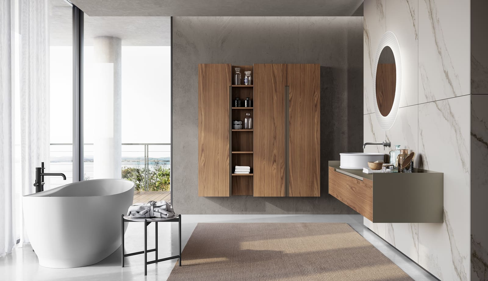 Ceramic bathroom | Gola Up by Birex