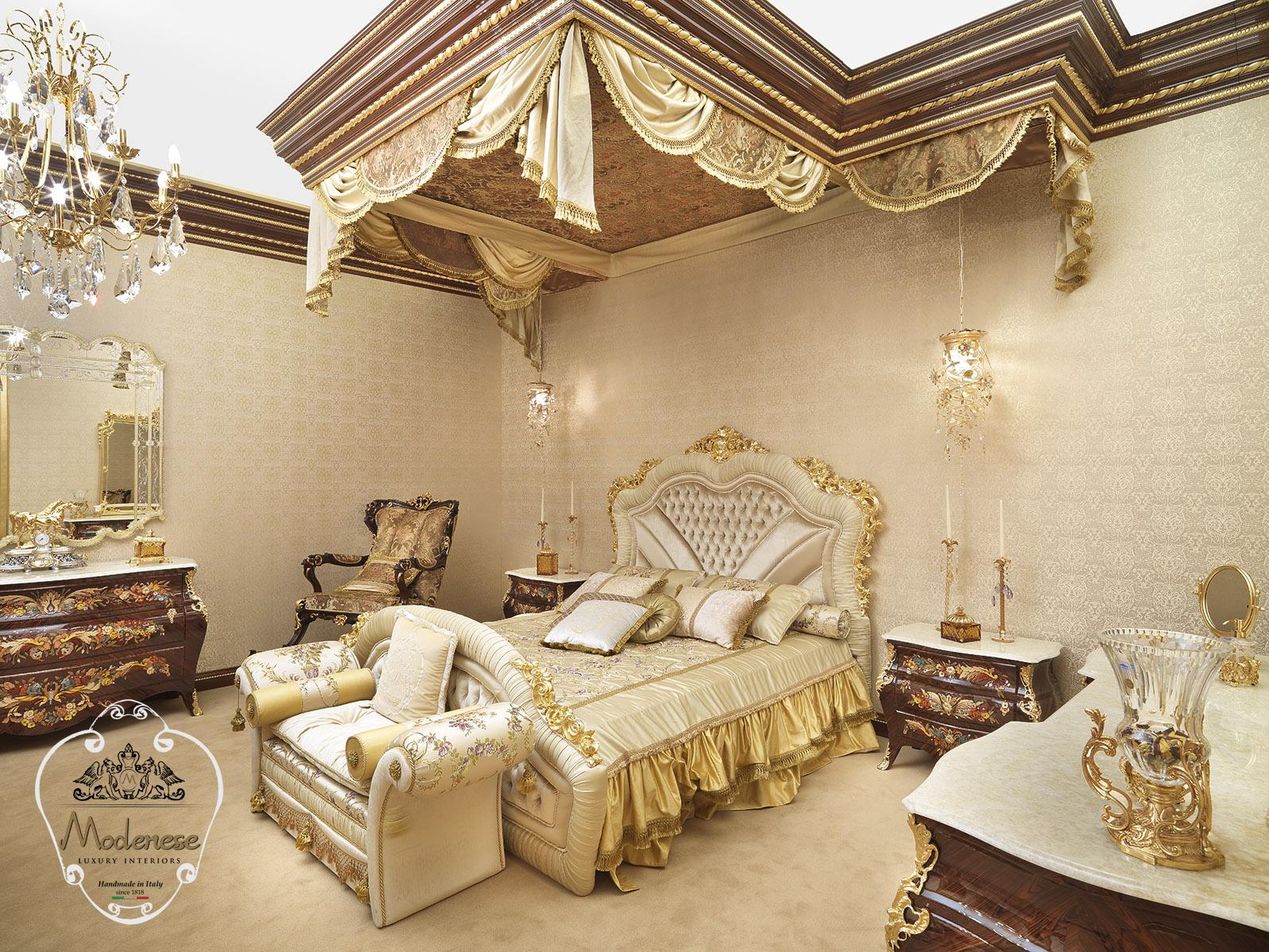 14518 Upholstered fabric bench