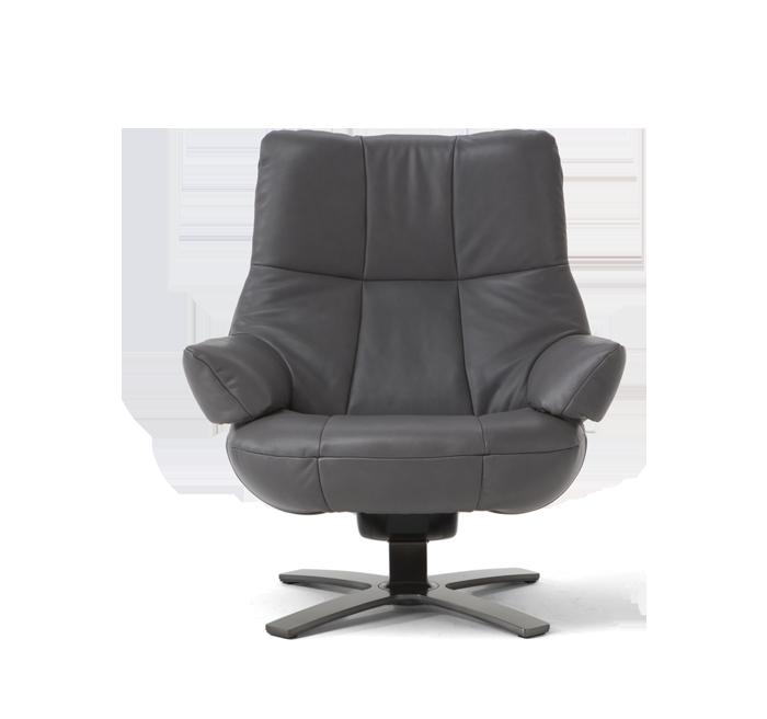Recliner leather armchair with armrests | Re-vive Myway by Natuzzi Italia